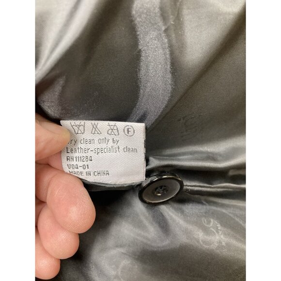 Vintage Cellini Leather Jacket Women’s Size Small Black Long Sleeve Button Up - Picture 5 of 11